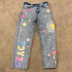 Wild Fable Colorful Graphic Women's Jeans, size 4